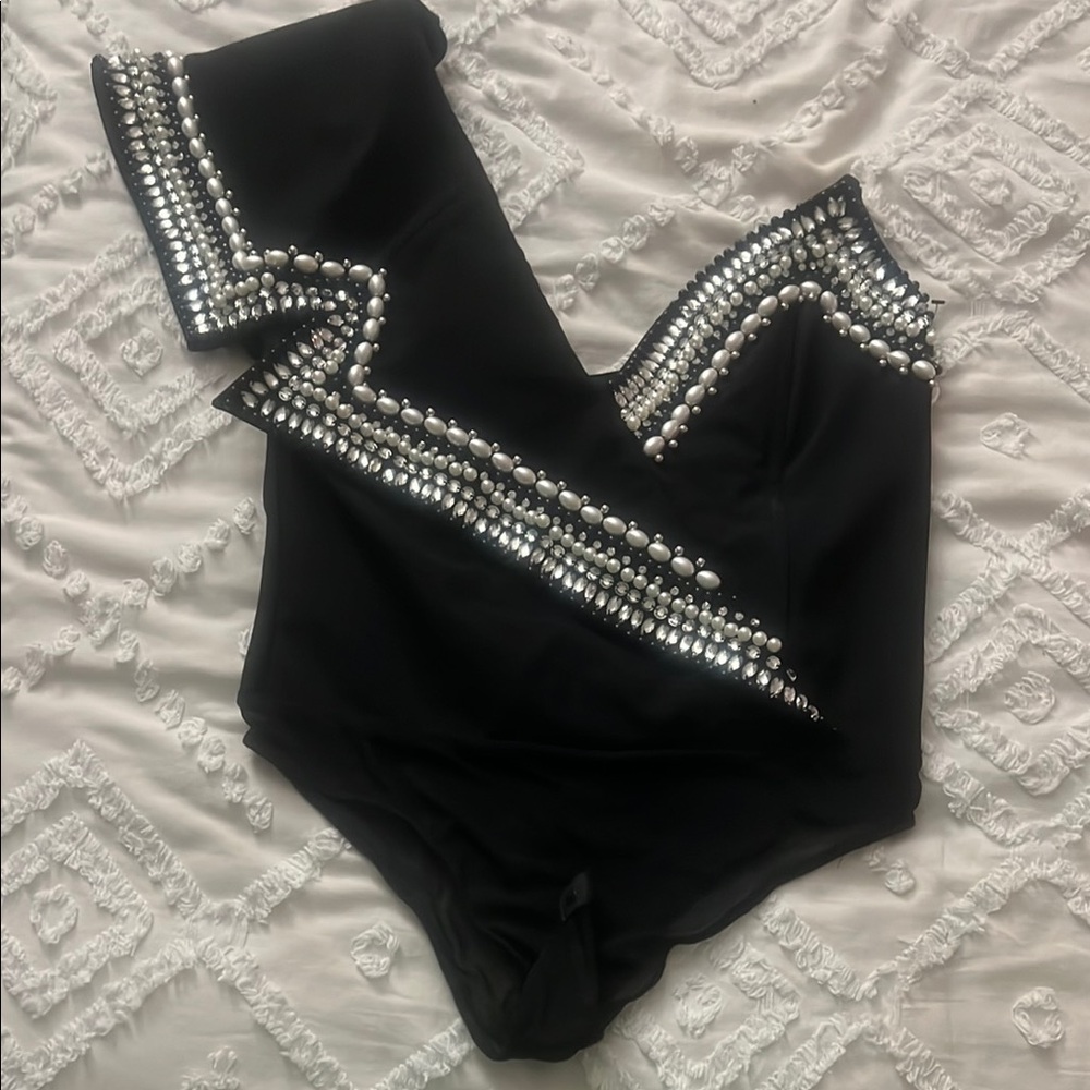 Stylish Black embellished top
